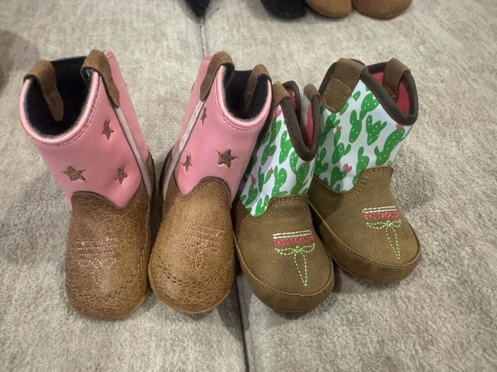 Set of 2 Ariat Baby Western Boots Size 1.0